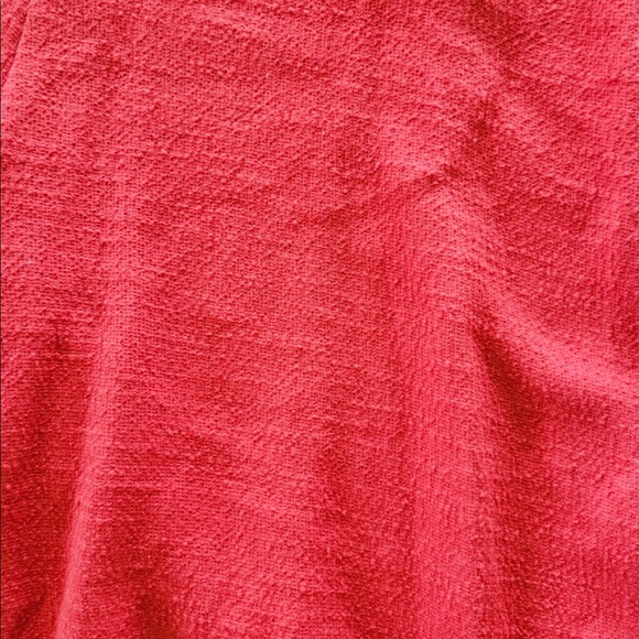 Madewell Texture & Thread tie up jumper jumpsuit red sleeveless Sz 8 - Picture 7 of 9